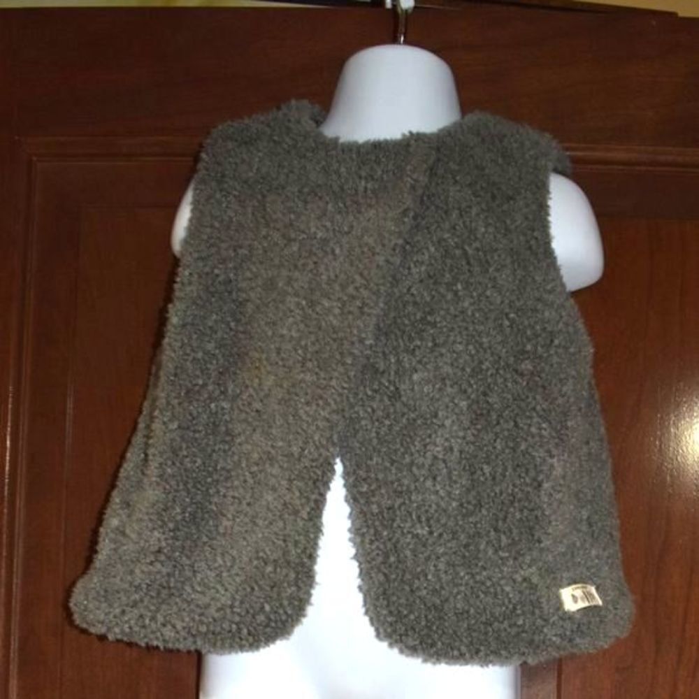 Zara Baby Vest 2-3 Years Gray Fluffy